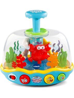 Interactive Learn & Spin Aquarium Toy for Babies & Toddlers - Educational Fun!